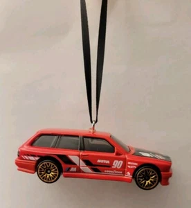 BMW M3 Wagon Custom Christmas Car Ornament 1/64 Die-cast Red - Picture 1 of 2