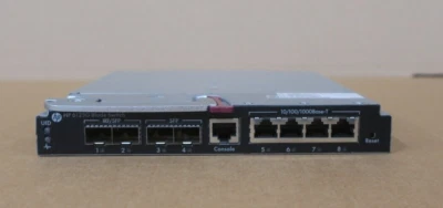 HP 6125G Blade Switch 4x 1Gb RJ-45 + 2x 1Gb SFP + 2x 1/10Gb SFP+ 663656-001  - Image 1 of 4