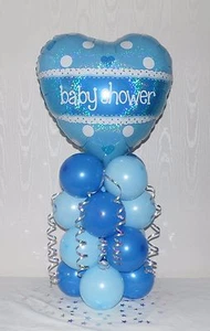 BABY SHOWER BOY - REVELACIÓN DE GÉNERO - SIN HELIO - PANTALLA DECORACIÓN DE MESA GLOBO - Imagen 1 de 3