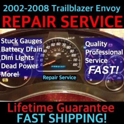 GM Trailblazer Envoy 2002 cuadro de instrumentos servicio de reparación 02 03 04 05 Foto 1 de 4