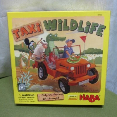 TAXI WILDLIFE board game Haba import Jungle Duels wooden pieces 2014 - Image 1 of 4