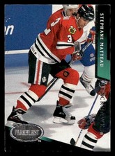 1993  Parkhurst #41 Stephane Matteau Chicago Blackhawks Hockey card