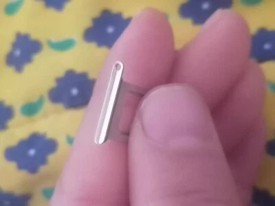 Porta Sim Scheda Per Iphone X Silver Slot Slitta Carrello Vassoio Ricambio - Immagine 1 di 3