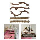 5X Wooden Bird Perch Grapevine Bird Cage Perch For Finches Cockatiels Macaws