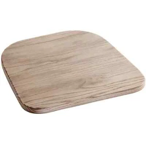 4 PACK Gray Wood Seats For Cafe Style Metal Restaurant Chairs - Picture 1 of 10