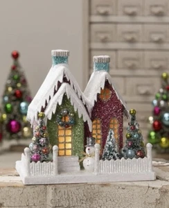 Bethany Lowe Snowman Kitschmas Cottage - Picture 1 of 3