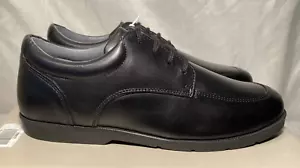 John Lewis Boys Black Leather Shropshire Lace Up School Shoes UK 4 / 37 £40 - Picture 1 of 15