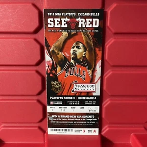 Boleto de baloncesto de la NBA Chicago Bulls Vs Miami Heat LBJ juego 1 ECF 2011 - Imagen 1 de 2