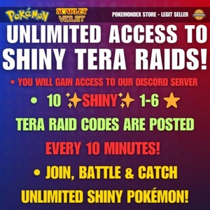 Pokémon Scarlet and Violet ✨ UNLIMITED SHINY TERA RAIDS ⭐️ RAID GENERATOR! - Picture 1 of 2