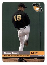 2003 South Bend Silver Hawks Grandstand #24 Sam Taulli