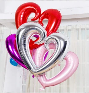 Herz Luftballon Folienballon Hochzeitdeko Ballons Valentinstag Verlobung Deko - Bild 1 von 16