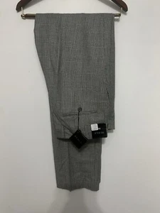 NWT Berle Black Label Trousers Pants Super 100s Wool Men Size 36 Unhemmed LQQK ! - Picture 1 of 17