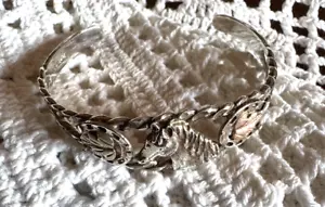 Bracciale Landstroms Sterling 12K Black Hills Oro Argento Cavalli e Foglie - Foto 1 di 5