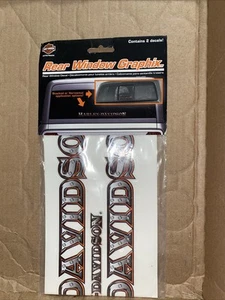 Harley Davidson Rear View Graphix Window Decals-Two per package Graphic - Picture 1 of 6
