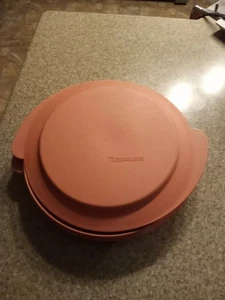 Tupperware Mikrowellenschale Vintage rosa mit Deckel. Ideal für Reste. - Bild 1 von 4
