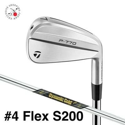 Taylormade New P770 Iron '24 #4 Flex S200 Dynamic Gold MID 115 Steel Shaft RH - Image 1 of 4