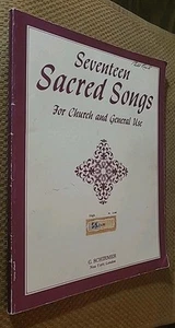Seventeen Sacred Songs: Suitable for Christian Science Services or for General U - Imagen 1 de 8
