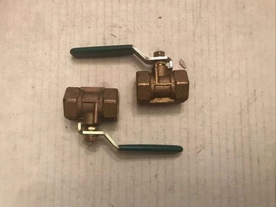 Lot Of 2 Milwaukee BB2 B16.44 175 PSI 1/2 Disc Ball Valve,1/2 In,Bronze,Fnpt - Image 1 of 4