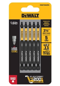 Broca de atornillador de impacto DEWALT Flextorq 1/4 pulgadas x 3-1/2 pulgadas cuadrada/Robertson 5 piezas - Imagen 1 de 1