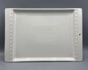 Nora Fleming Piatto Revamp Rettangolare Punto Perla Ritirato F6B 13” x 9” - Foto 1 di 3