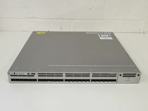 CISCO WS-C3850-24S-E + 2 x zasilacz prądu przemiennego. 90 DNI GWARANCJI. DARMOWA WYSYŁKA UK - Zdjęcie 1 z 2