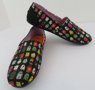Zapatos planos sin cordones negros Skechers Bobs para perros para mujer - Talla 9W - SN33179 Foto 1 de 4