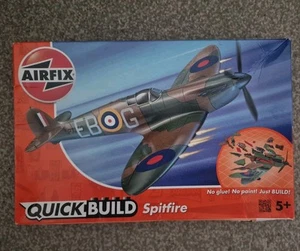 Airfix Quickbuild Spitfire J6000 Plastic Model Kit No Glue, No Paint, Just Build - Picture 1 of 9