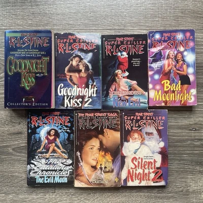 Lot of 7 Fear Street Paperbacks R.L Stine Vintage Horror Teen 90s Super Chiller Foto 1 de 4