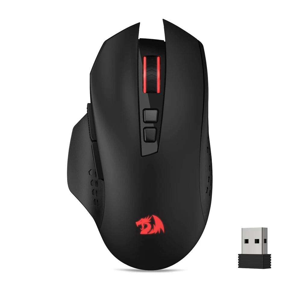 M656 Gainer Wireless Gaming Mouse, 4000 DPI 2.4Ghz Wireless Mouse w/ 5 DPI Le... - Image 1 of 4