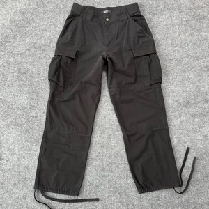 511 Tactical Men's Black Cargo Pants Size Medium Short Ripstop TDU Relaxed Fit - Picture 1 of 9