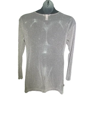 Túnica Victoria's Secret Malla Transparente Oro Rosa Talla Grande Manga Larga Campana Brillante Foto 1 de 4