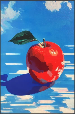 🍎 Sara Cwynar Apple on Sky II Inspired Artwork | Giclee Print 1/25 Sig COA V11 - Image 1 of 4