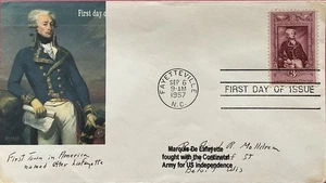  Romp Cachets 1097 General Marquis de Lafayette 1st Town Fayetteville NC Add on  - Bild 1 von 1