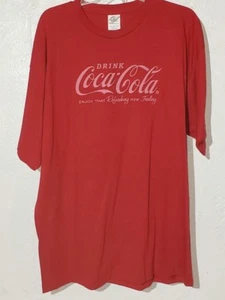 Camiseta grande Coca-Cola Drink Coca Cola Enjoy That Refreshing New Feeling NUEVA - Imagen 1 de 3