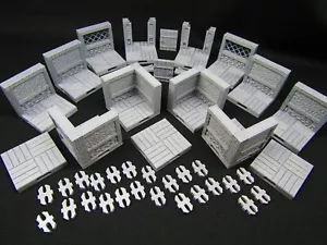 15 Tile Set Town Bar Inn Openforge Locking Modular Dungeon Tiles w/ Doors D&D - Picture 1 of 12