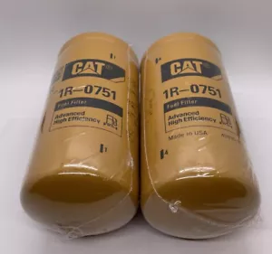 2 PACK CAT 1R-0751 Advanced High Efficiency Fuel Filters Caterpillar - Bild 1 von 4