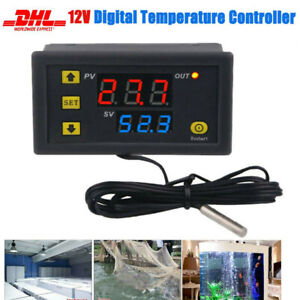 12/24/220V Thermostat Temperaturregelung Schalter Regler Thermometer