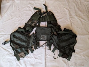 Tactical Load Bearing Vest Woodland Camouflage US Logo 8415-01-296-8878 Reyes - Picture 1 of 5