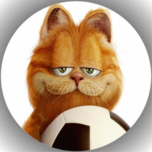 Ostia per torta compleanno festa immagine torta fondente - cialda Garfield P14 - Foto 1 di 1