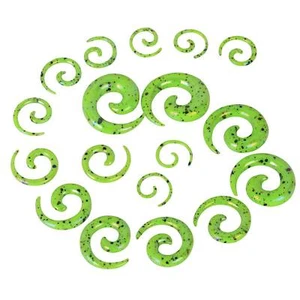 12-18Pcs Ear Spiral Stretching Kit 14G-00G Acrylic Spiral Snail Taper Plugs Set - Picture 1 of 27