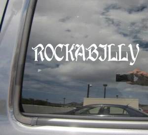 Rockabilly Rock and Roll Musik Autos Laptop Stoßstange Vinyl Aufkleber Aufkleber 10199 - Bild 1 von 2