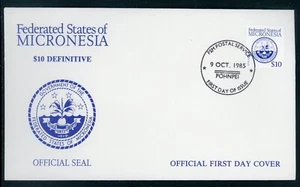 Micronesia Scott #39 FIRST DAY COVER 1985 $10 Definitive $$ 414200 - Picture 1 of 1
