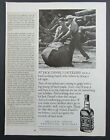 1988 Jack Daniels Tennessee Whiskey Hard Working Rickers B&W Magazine Ad