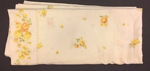Sábana de cama doble vintage JC Penney moda mansión floral muselina 94x80 - Imagen 1 de 10