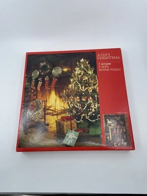 "A Cozy Christmas" / A Springbok 2-Sided Jigsaw Puzzle New - Image 1 of 4