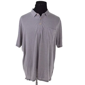 NEW Johnnie O Mens Polo Shirt Large Steel Grey Short Sleeved Stretch $98 - Picture 1 of 9