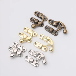 12pcs Antique Bronze Hasp Latch Jewelry Wooden Box Lock - Picture 1 of 3