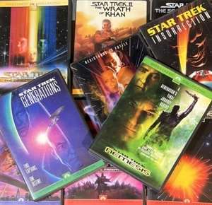 Star Trek 10 DVD Lot Khan Spock Insurrection Generations Nemesis 1st Contact  - Picture 1 of 7