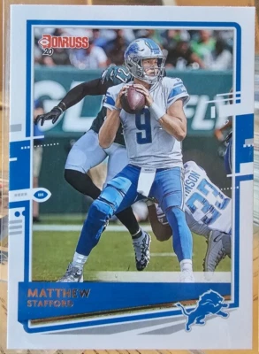2020 Panini Donruss Matthew Stafford Photo Variation SP #96 - Image 1 of 2