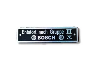 Desinterrumpido según Grupo III 3 placa de características para BMW, Zündapp, etc. placa id plate - Imagen 1 de 1